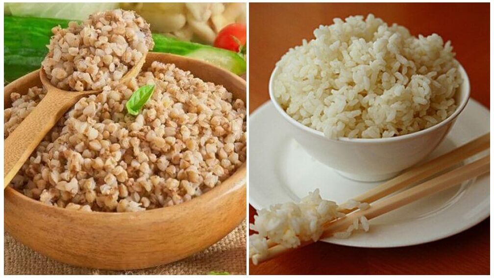 Dietas de trigo sarraceno y arroz para la gota